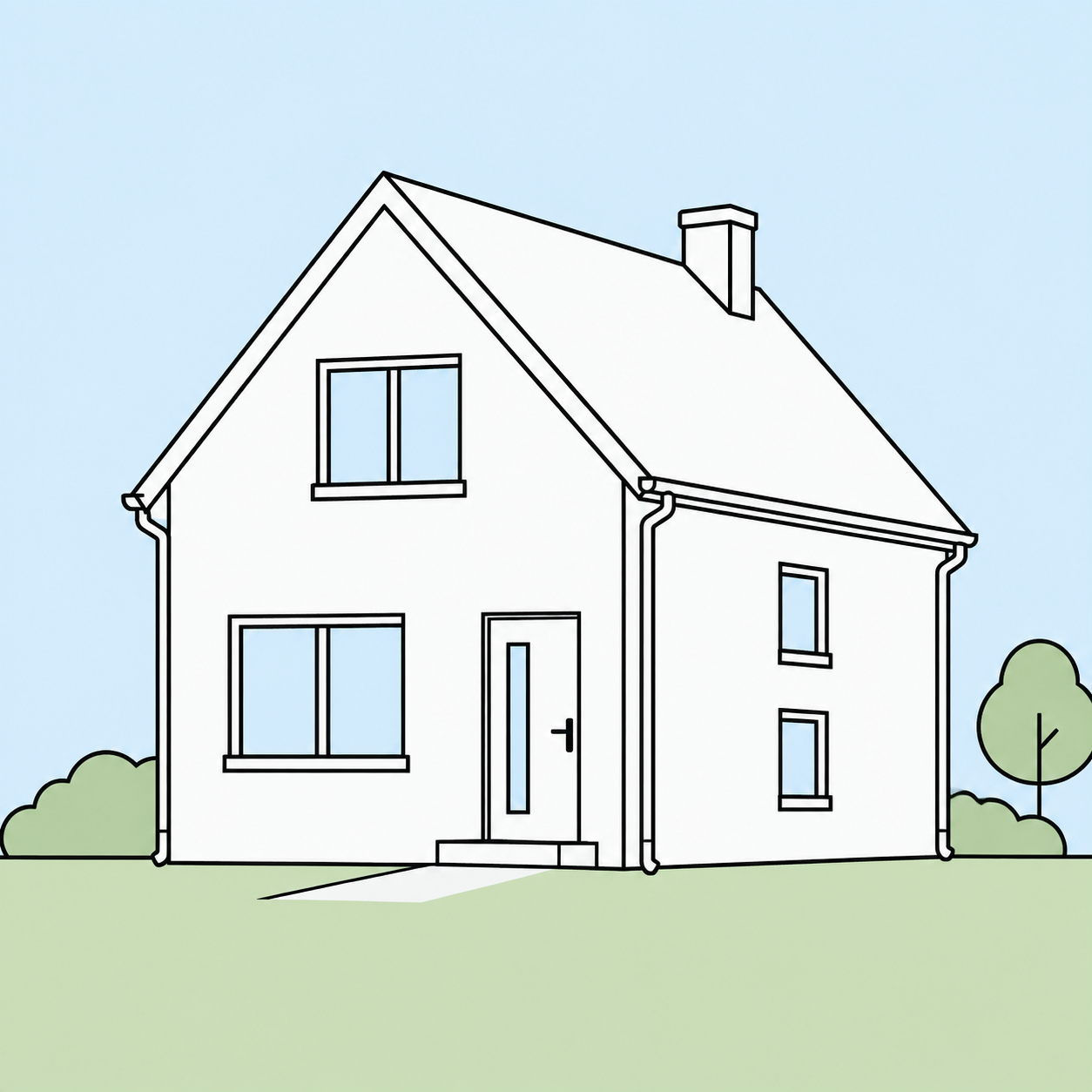 Dakgootreiniging vrijstaande woning